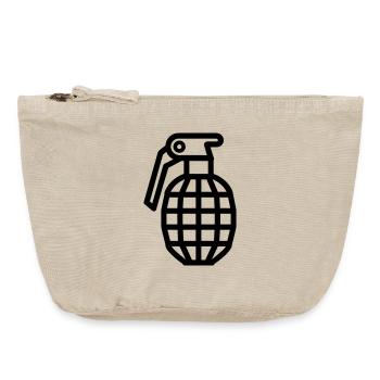 grenade - Pochette zippée vintage 18 x 21 cm - sable vintage  - Devant