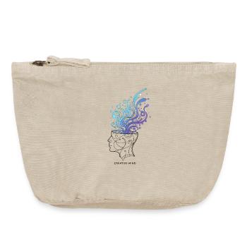 Mente Creativa – Ilustración Abstracta del Cerebro - Pochette zippée vintage 18 x 21 cm - sable vintage  - Devant