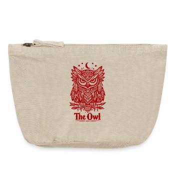 The Owl - Vintage Reißverschluss-Täschchen (18 x 21 cm) - Vintage Sand  - Vorne
