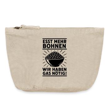 bohnen essen furzen gas - Vintage Reißverschluss-Täschchen (18 x 21 cm) - Vintage Sand  - Vorne