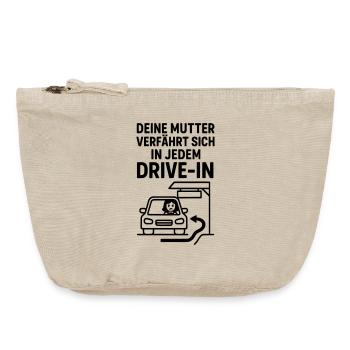 Votre Mudda Drive In - Pochette zippée vintage 18 x 21 cm - sable vintage  - Devant