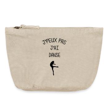 J’peux pas, j’ai danse - Pochette zippée vintage 18 x 21 cm - sable vintage  - Devant