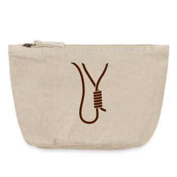 Noose - gallows - stag party - Vintage Zip Pouch 18 x 21 cm - vintage sand  - Front