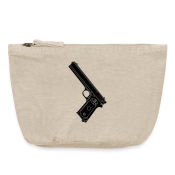 Military Pistol 38 Colt - Vintage Zip Pouch 18 x 21 cm - vintage sand  - Front