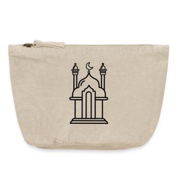 Mosque religious place of worship transparent - Vintage Zip Pouch 18 x 21 cm - vintage sand  - Front