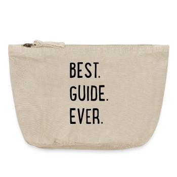 BEST GUIDE EVER - Vintage Reißverschluss-Täschchen (18 x 21 cm) - Vintage Sand  - Vorne