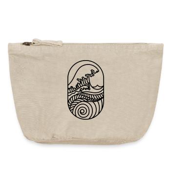 Deine Neue Welle – Küste, Sonne & Surf-Vibes - Vintage Reißverschluss-Täschchen (18 x 21 cm) - Vintage Sand  - Vorne