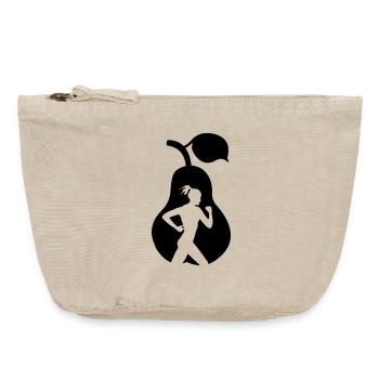 Healthy fruit Harloopster in pear dietiste - Vintage Zip Pouch 18 x 21 cm - vintage sand  - Front