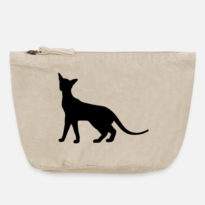 Siamese Cat - Vintage Zip Pouch 18 x 21 cm - vintage sand 
