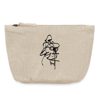 Kreuzritter Figur - Vintage Reißverschluss-Täschchen (18 x 21 cm) - Vintage Sand  - Vorne