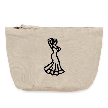 flamenco - Pochette zippée vintage 18 x 21 cm - sable vintage  - Devant