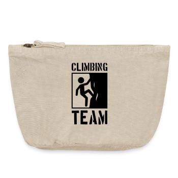 Climbing Team Berge Klettern - Vintage Reißverschluss-Täschchen (18 x 21 cm) - Vintage Sand  - Vorne