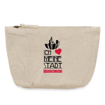 Stadt Liebe Hamburg Deutschland Spruch Geschenk - Vintage Reißverschluss-Täschchen (18 x 21 cm) - Vintage Sand  - Vorne