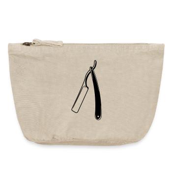 Image d’ombre transparente comme un rasoir - Pochette zippée vintage 18 x 21 cm - sable vintage  - Devant