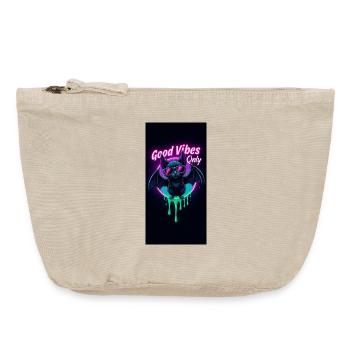 Neon Bat - Vintage Reißverschluss-Täschchen (18 x 21 cm) - Vintage Sand  - Vorne