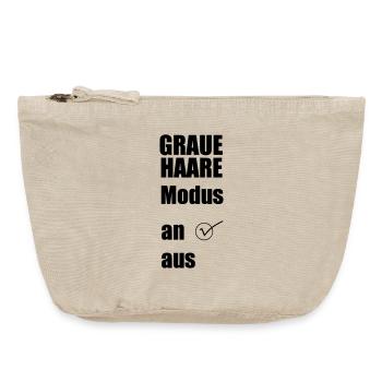 Graue-Haare-Modus AN Geschenk - Vintage Reißverschluss-Täschchen (18 x 21 cm) - Vintage Sand  - Vorne
