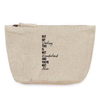 Alice Wonderland - Vintage Zip Pouch 18 x 21 cm - vintage sand  - Front
