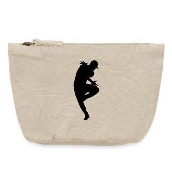 B-Boy Silhouette – Breakdance Flow - Vintage Reißverschluss-Täschchen (18 x 21 cm) - Vintage Sand  - Vorne