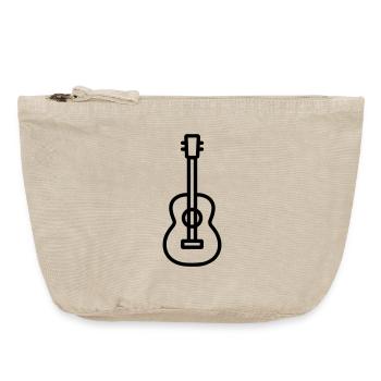 GUITAR - Pochette zippée vintage 18 x 21 cm - sable vintage  - Devant