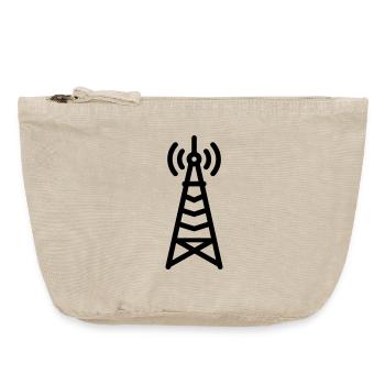 Radioturm - Vintage Reißverschluss-Täschchen (18 x 21 cm) - Vintage Sand  - Vorne