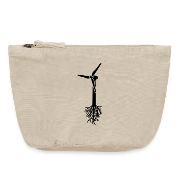 Think Green - Vintage Zip Pouch 18 x 21 cm - vintage sand  - Front