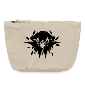Eagle Head - Vintage Zip Pouch 18 x 21 cm - vintage sand  - Front