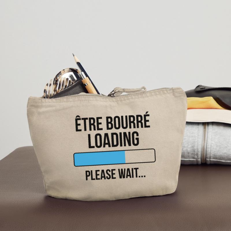 être bourré loading... please wait Pochette zippée vintage 18 x 21 cm