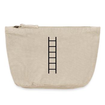 Échelle - Tout le monde a besoin d’une échelle - Pochette zippée vintage 18 x 21 cm - sable vintage  - Devant