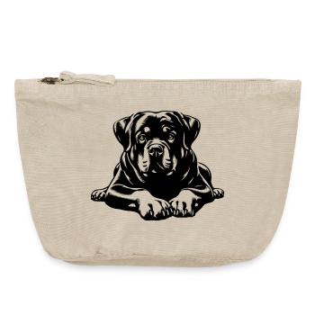 Rottweiler - Vintage Reißverschluss-Täschchen (18 x 21 cm) - Vintage Sand  - Vorne