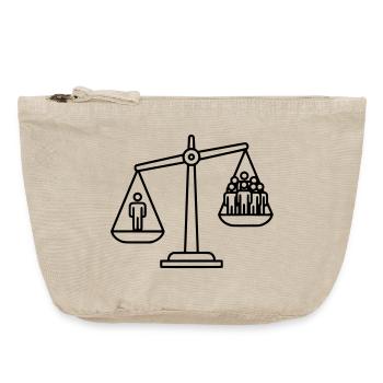 Libra Justice Concept - Vintage Zip Pouch 18 x 21 cm - vintage sand  - Front