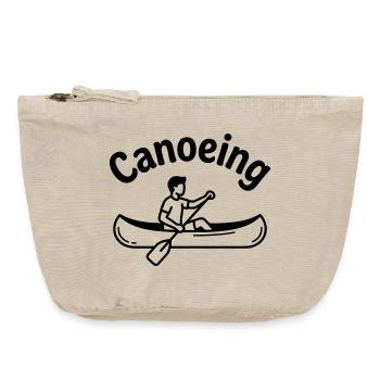 Kanufahren - Vintage Reißverschluss-Täschchen (18 x 21 cm) - Vintage Sand  - Vorne