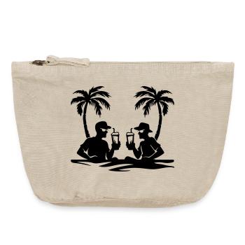 Urlaub Team Party - Vintage Reißverschluss-Täschchen (18 x 21 cm) - Vintage Sand  - Vorne