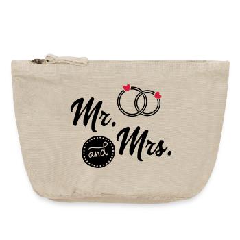 Hochzeit - Vintage Reißverschluss-Täschchen (18 x 21 cm) - Vintage Sand  - Vorne