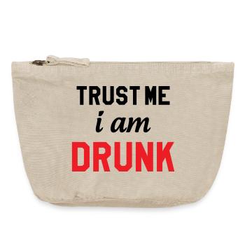 Trust Me I'm Drunk - Alcohol - Vintage Zip Pouch 18 x 21 cm - vintage sand  - Front