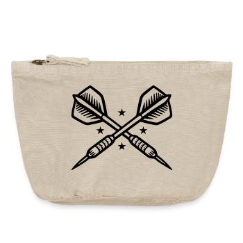 Dartpfeile Symbol - Vintage Reißverschluss-Täschchen (18 x 21 cm) - Vintage Sand  - Vorne
