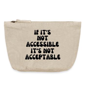 Not acceptable if it is not accessible* - Vintage Zip Pouch 18 x 21 cm - vintage sand  - Front