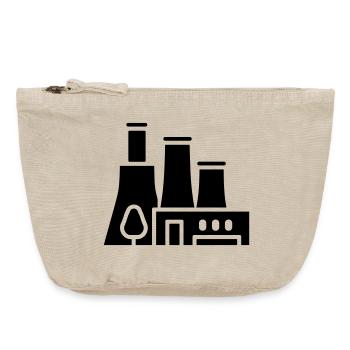 usine écologique - Pochette zippée vintage 18 x 21 cm - sable vintage  - Devant