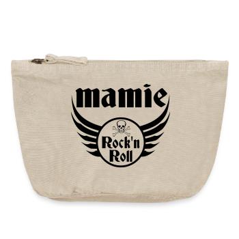 Grand-Mère Rebelle Rock and Roll - Pochette zippée vintage 18 x 21 cm - sable vintage  - Devant