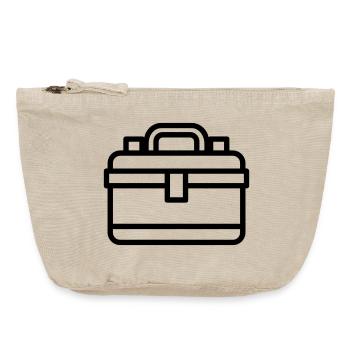 boîte à outils - Pochette zippée vintage 18 x 21 cm - sable vintage  - Devant