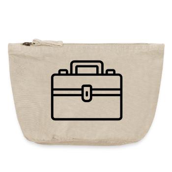 boîte à outils - Pochette zippée vintage 18 x 21 cm - sable vintage  - Devant