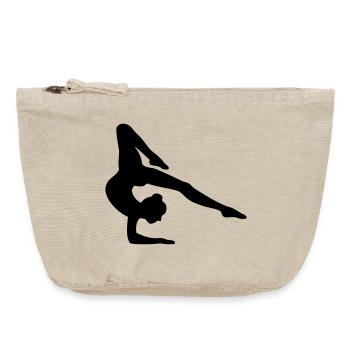 Gymnastik Mädchen - Vintage Reißverschluss-Täschchen (18 x 21 cm) - Vintage Sand  - Vorne