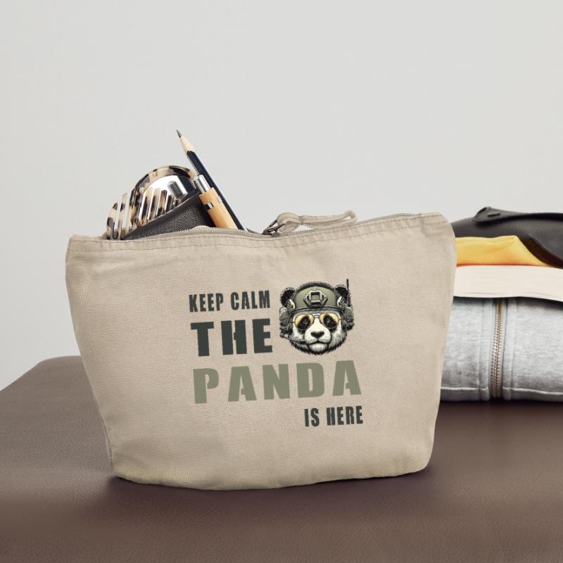 Tactical Panda – Keep Calm Vintage Zip Pouch 18 x 21 cm