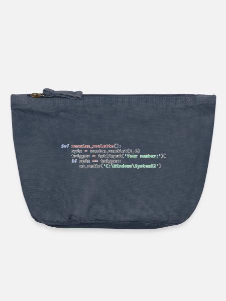 Python Russisches Roulette - Vintage Reißverschluss-Täschchen (18 x 21 cm) - Vintage Denim