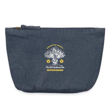 Oppenheimer Manhattan project - Pochette zippée vintage 18 x 21 cm - vintage bleu jeans - Devant