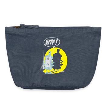 WTF sprühen flex - Vintage Reißverschluss-Täschchen (18 x 21 cm) - Vintage Denim - Vorne