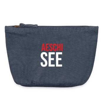 Aeschisee Souvenir - Pochette zippée vintage 18 x 21 cm - vintage bleu jeans - Devant