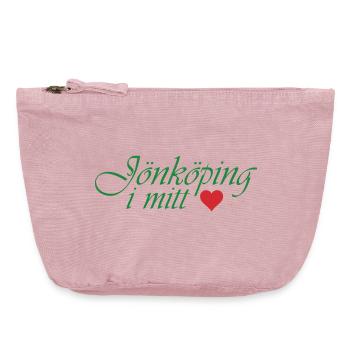 Jönköping in my heart - Vintage Zip Pouch 18 x 21 cm - vintage rose - Front