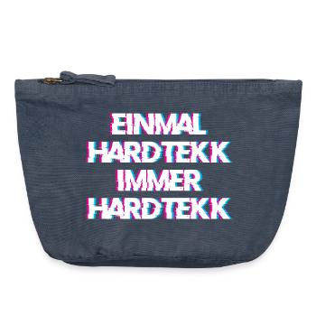 Hardtekk Tekk - Vintage Reißverschluss-Täschchen (18 x 21 cm) - Vintage Denim - Vorne