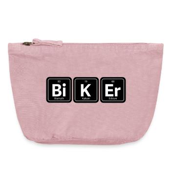 Bi-K Er Biker - Pochette zippée vintage 18 x 21 cm - rose vintage - Devant