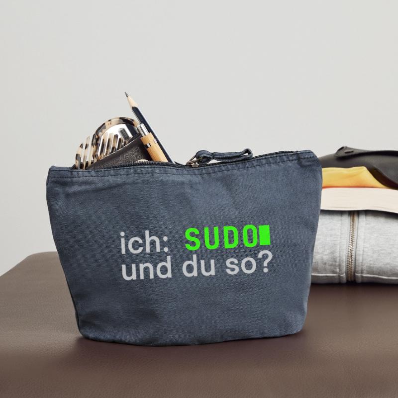 ich: SUDO und du so? Linux Spruch - Programmierer Vintage Reißverschluss-Täschchen (18 x 21 cm)